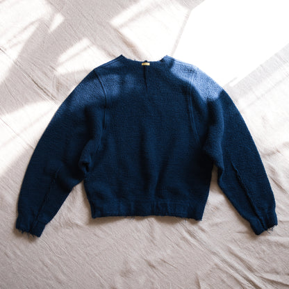 ヴィンテージ起毛トップス/Vintage Raised Tops/Navy blue