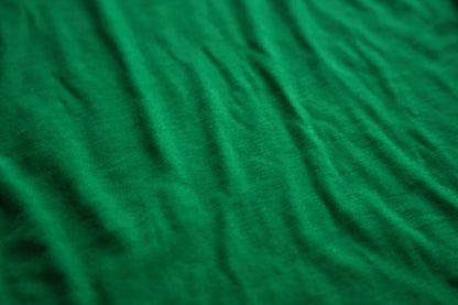 Sheer Rib Crew neck Half-Sleeved T/Turf Green