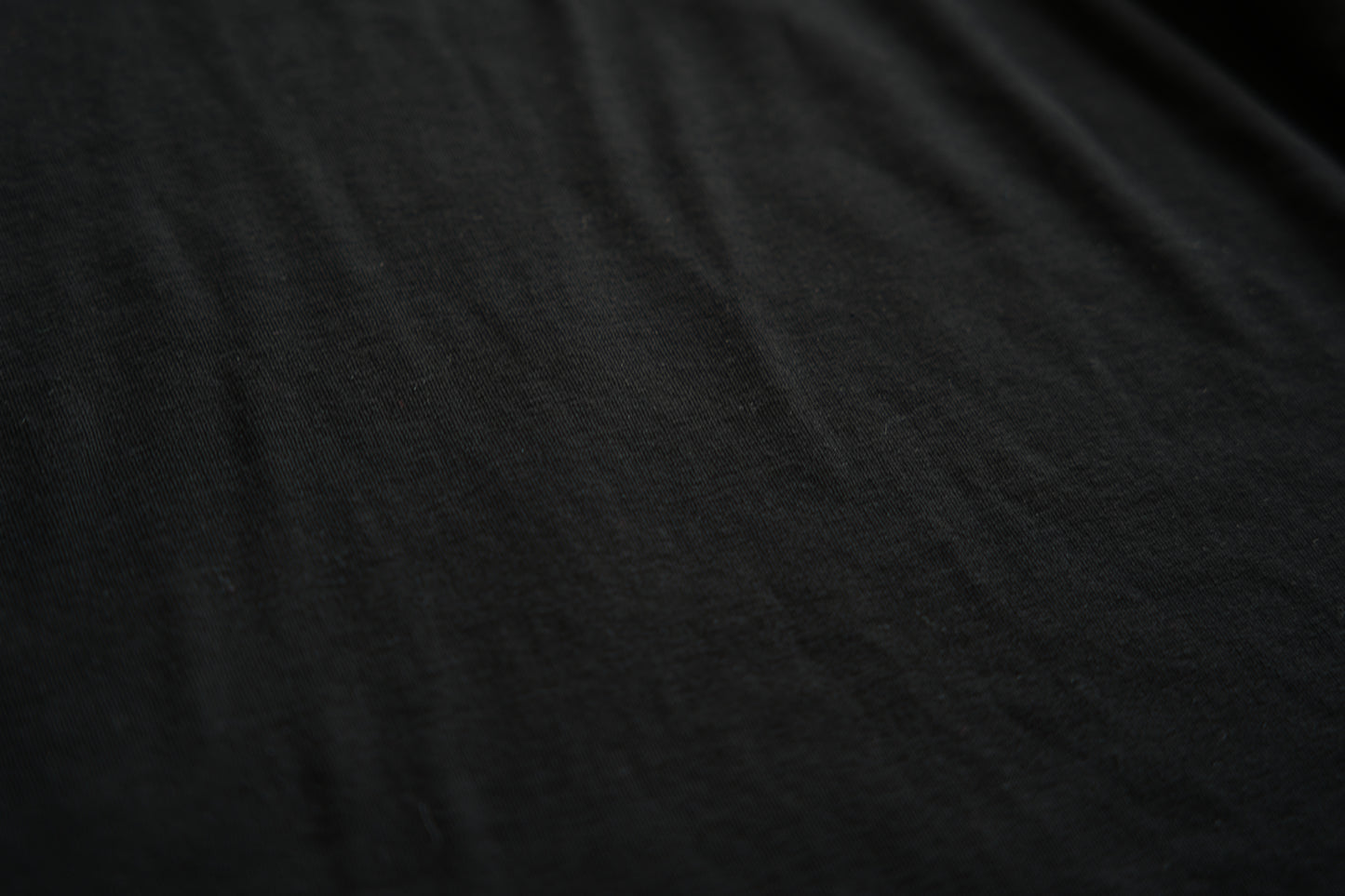 Sheer Rib Crew neck Half-Sleeved T/Black