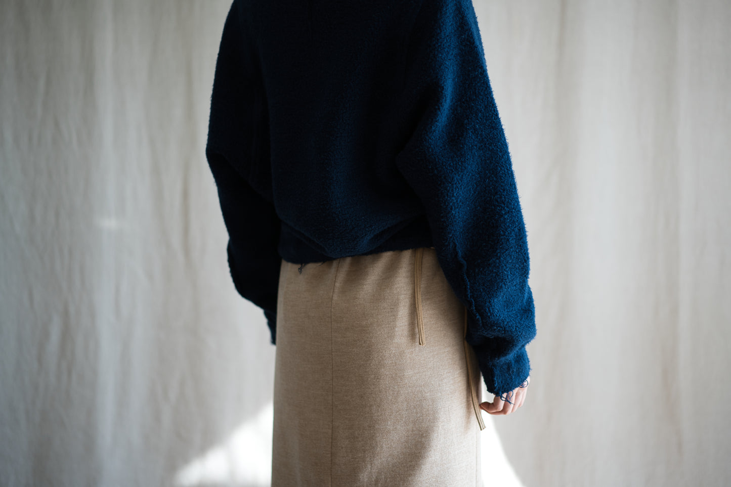 ヴィンテージ起毛トップス/Vintage Raised Tops/Navy blue