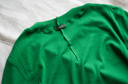 Sheer Rib Crew neck Long-Sleeved T/Turf Green