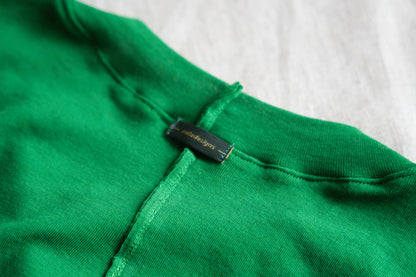 Sheer Rib Crew neck Long-Sleeved T/Turf Green