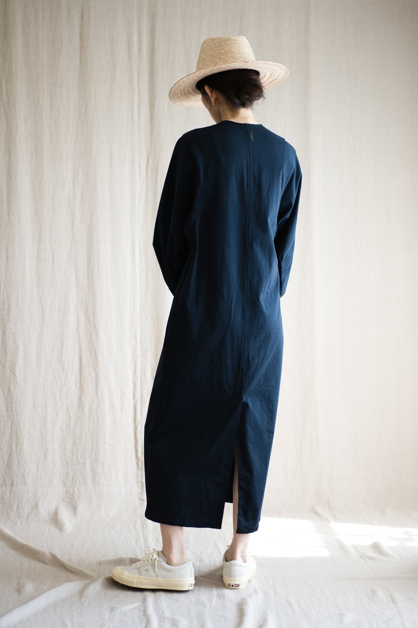 ギャザースリーブドレスコート/Gathered Sleeve Dress Coat/Midnight Navy