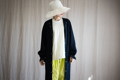 ギャザースリーブドレスコート/Gathered Sleeve Dress Coat/Midnight Navy