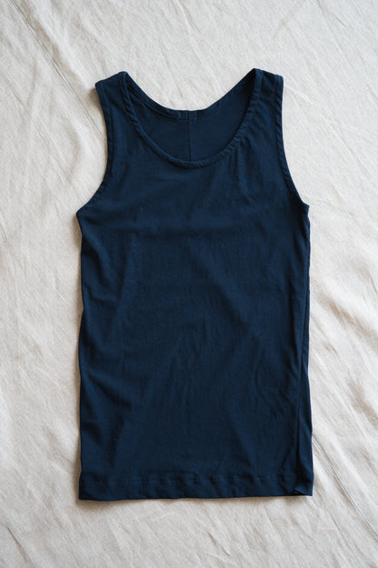 Premium Cotton Tank-Top/Navy