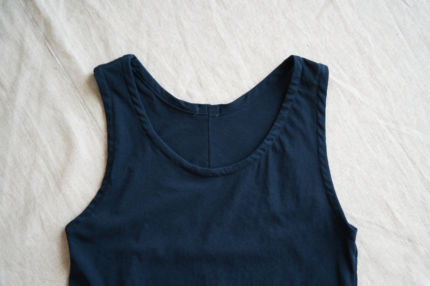 Premium Cotton Tank-Top/Navy