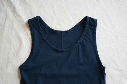 Premium Cotton Tank-Top/Navy