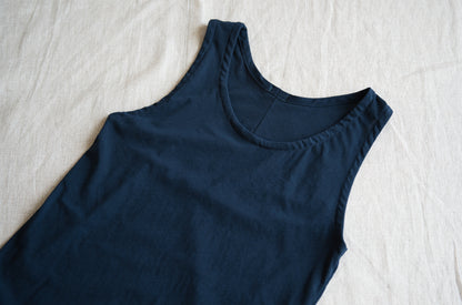 Premium Cotton Tank-Top/Navy