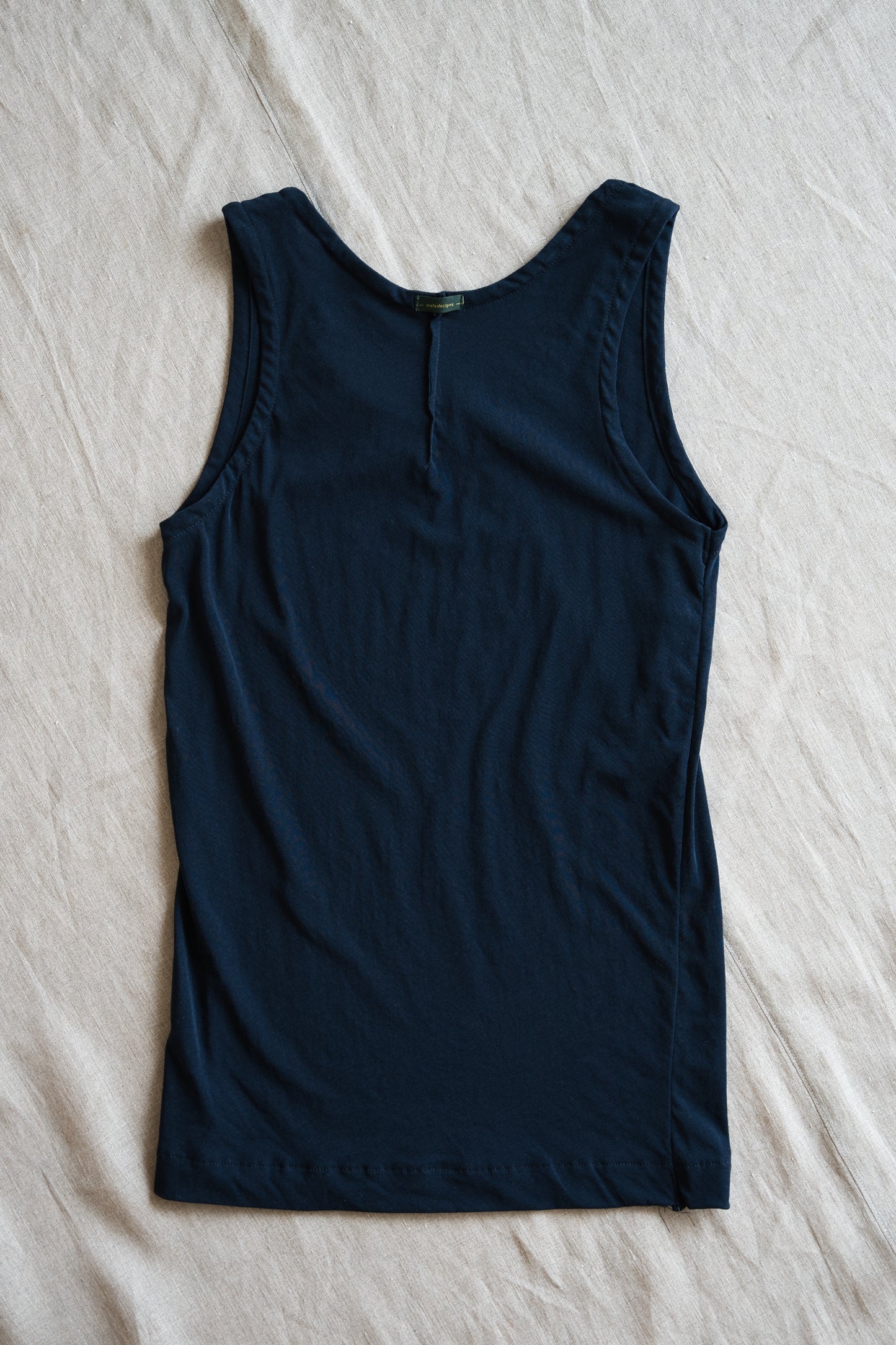 Premium Cotton Tank-Top/Navy