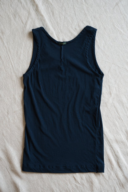 Premium Cotton Tank-Top/Navy