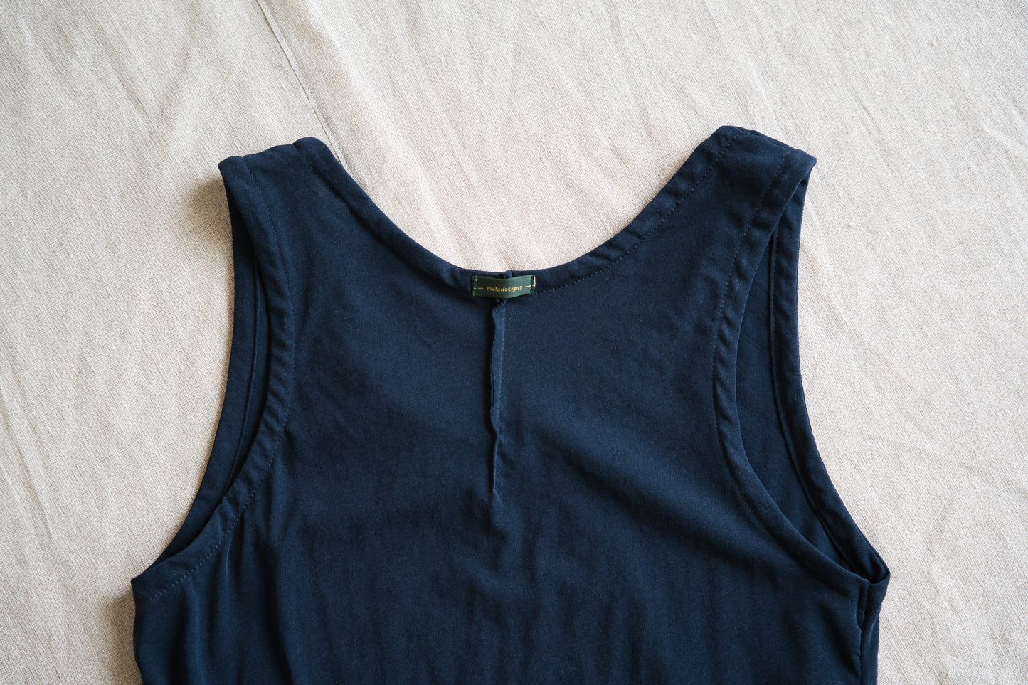 Premium Cotton Tank-Top/Navy