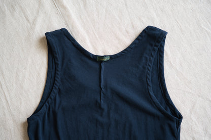 Premium Cotton Tank-Top/Navy