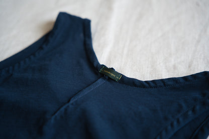 Premium Cotton Tank-Top/Navy