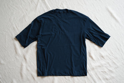 Premium Cotton Crew neck Half-Sleeved T/Navy