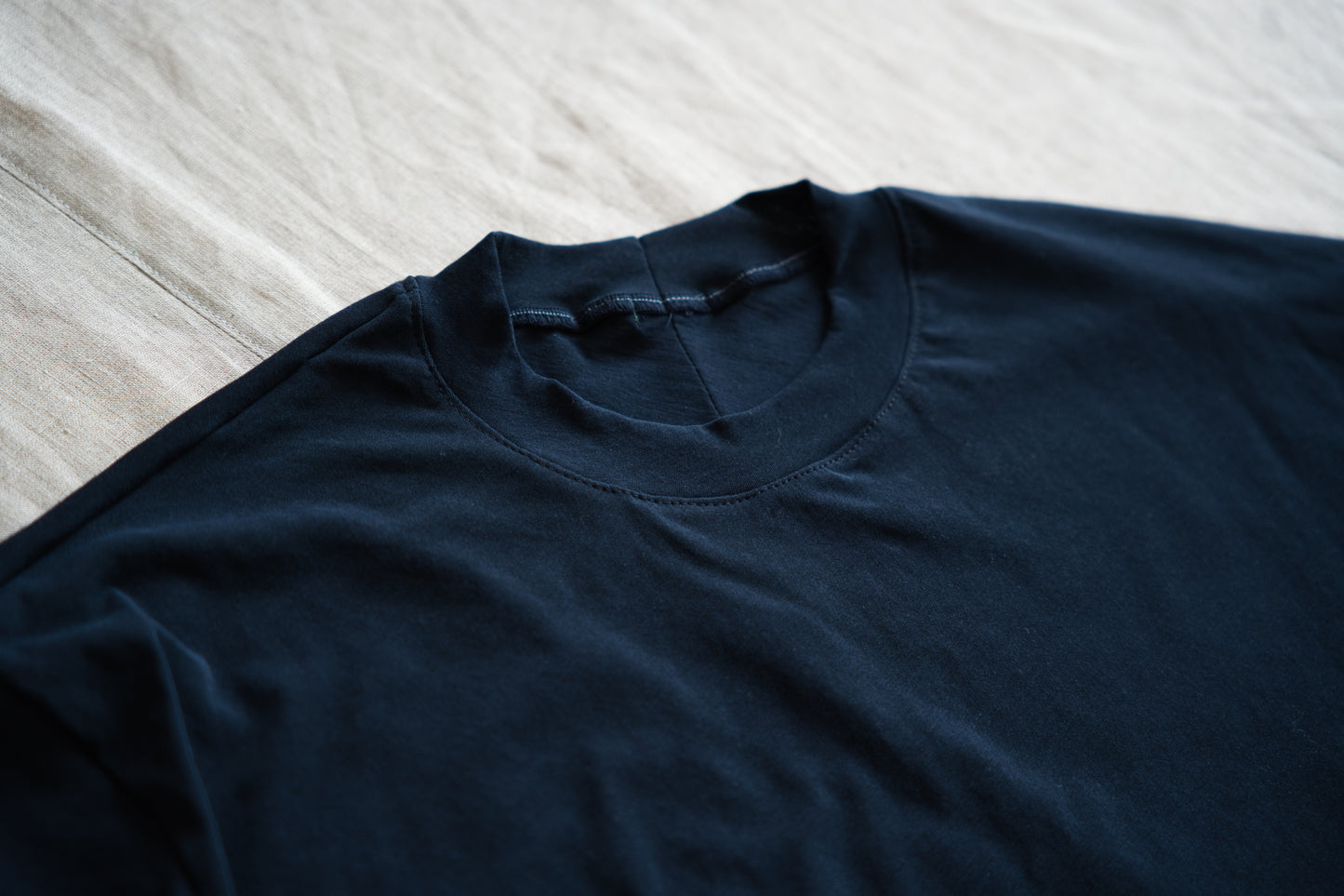 Premium Cotton Crew neck Half-Sleeved T/Navy
