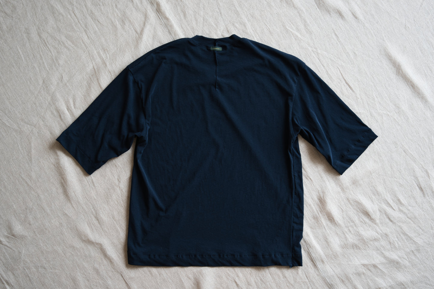 Premium Cotton Crew neck Half-Sleeved T/Navy