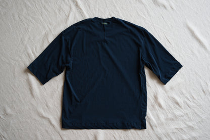 Premium Cotton Crew neck Half-Sleeved T/Navy