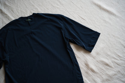 Premium Cotton Crew neck Half-Sleeved T/Navy