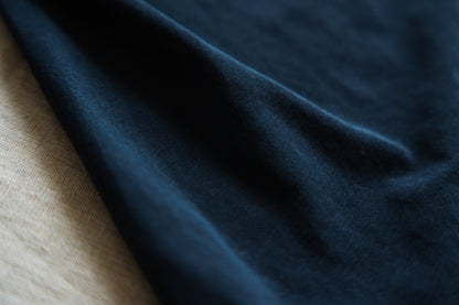 Premium Cotton Crew neck Half-Sleeved T/Navy