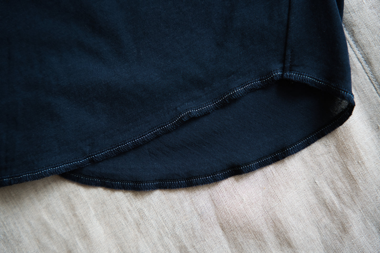 Premium Cotton Crew neck Long-Sleeved T/Navy