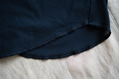 Premium Cotton Crew neck Long-Sleeved T/Navy