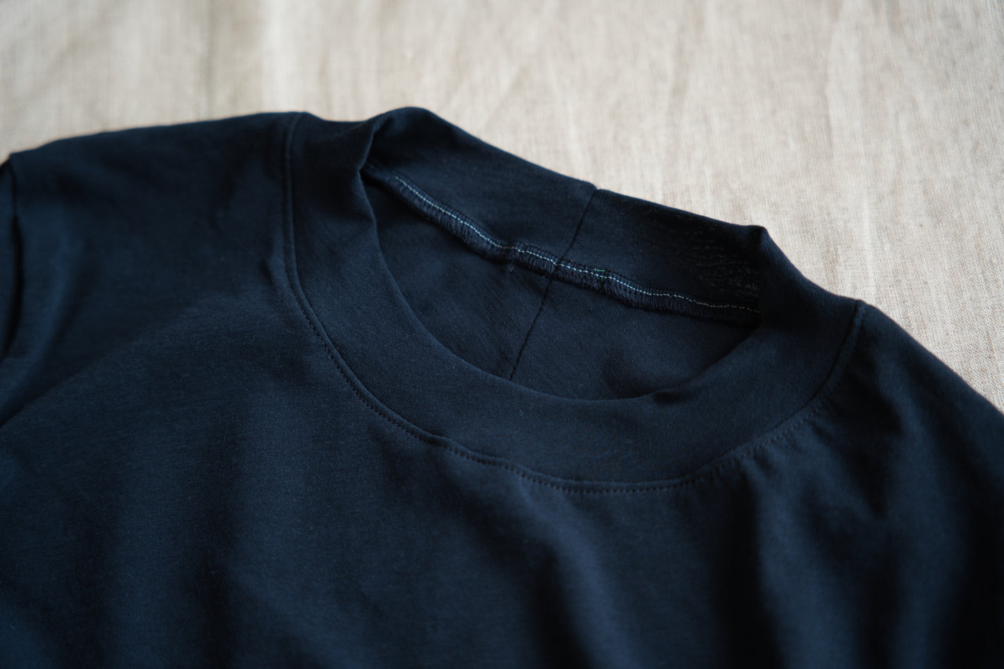 Premium Cotton Crew neck Long-Sleeved T/Navy