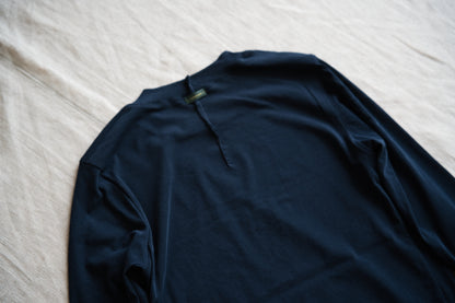 Premium Cotton Crew neck Long-Sleeved T/Navy