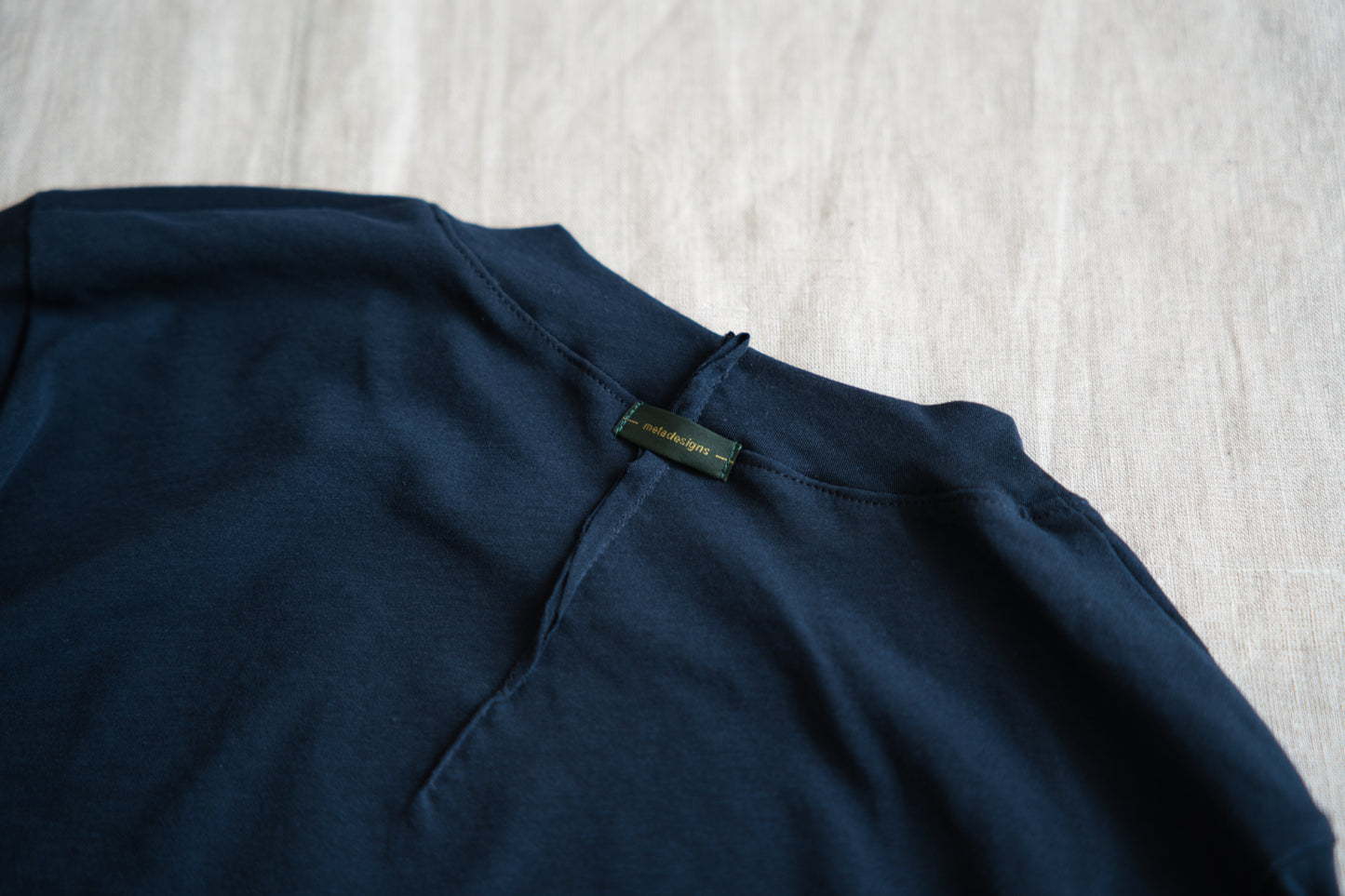 Premium Cotton Crew neck Long-Sleeved T/Navy
