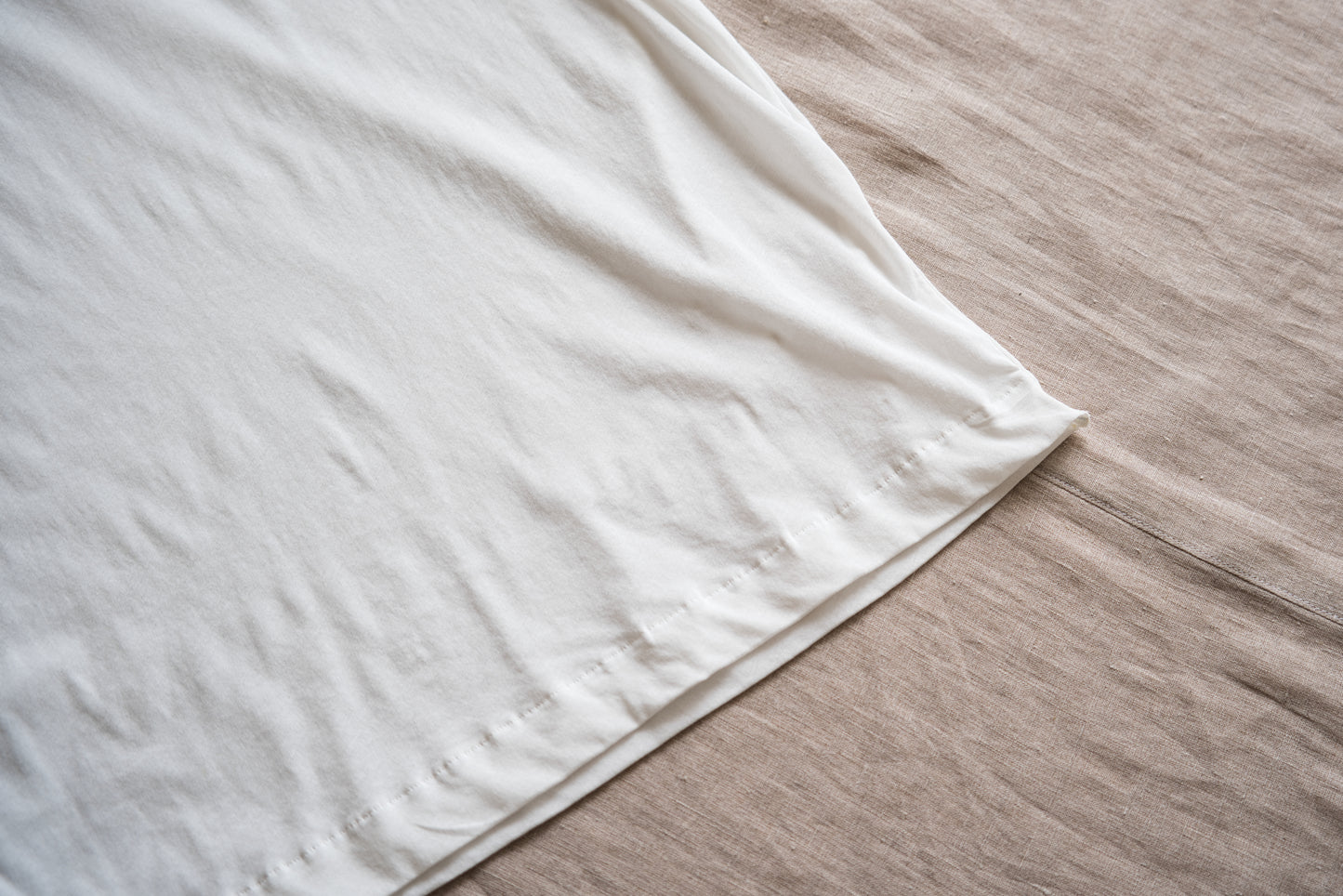 Premium Cotton Crew neck Half-Sleeved T/Fresh White