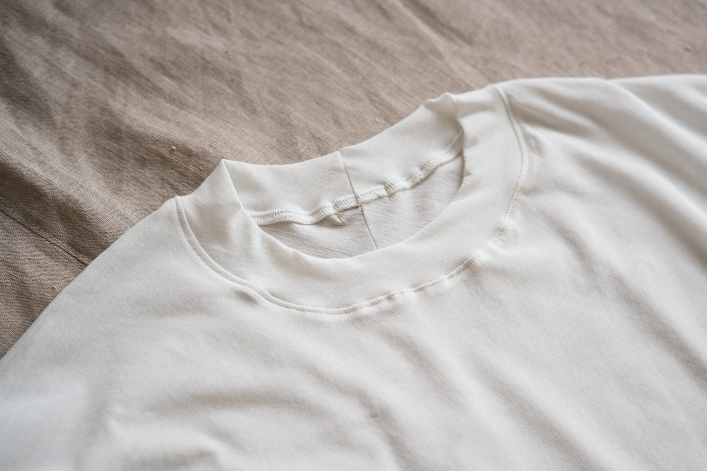 Premium Cotton Crew neck Half-Sleeved T/Fresh White