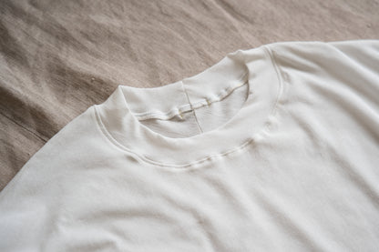 Premium Cotton Crew neck Half-Sleeved T/Fresh White