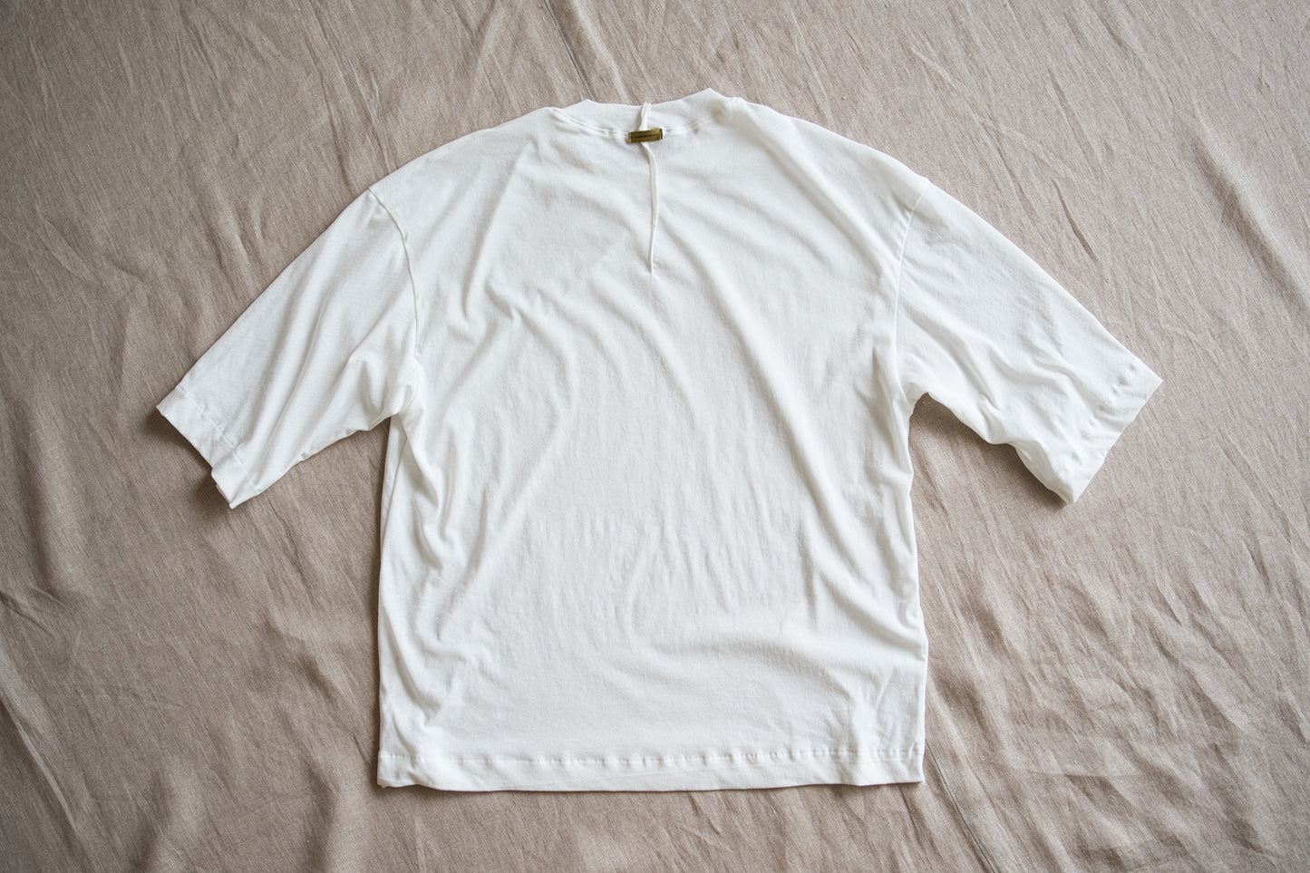 Premium Cotton Crew neck Half-Sleeved T/Fresh White