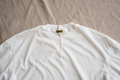 Premium Cotton Crew neck Half-Sleeved T/Fresh White