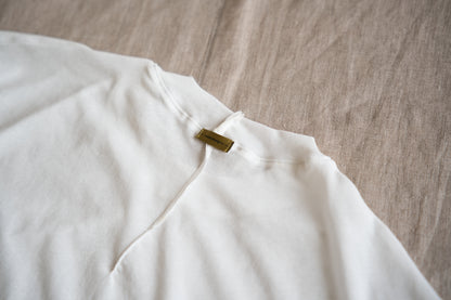 Premium Cotton Crew neck Half-Sleeved T/Fresh White