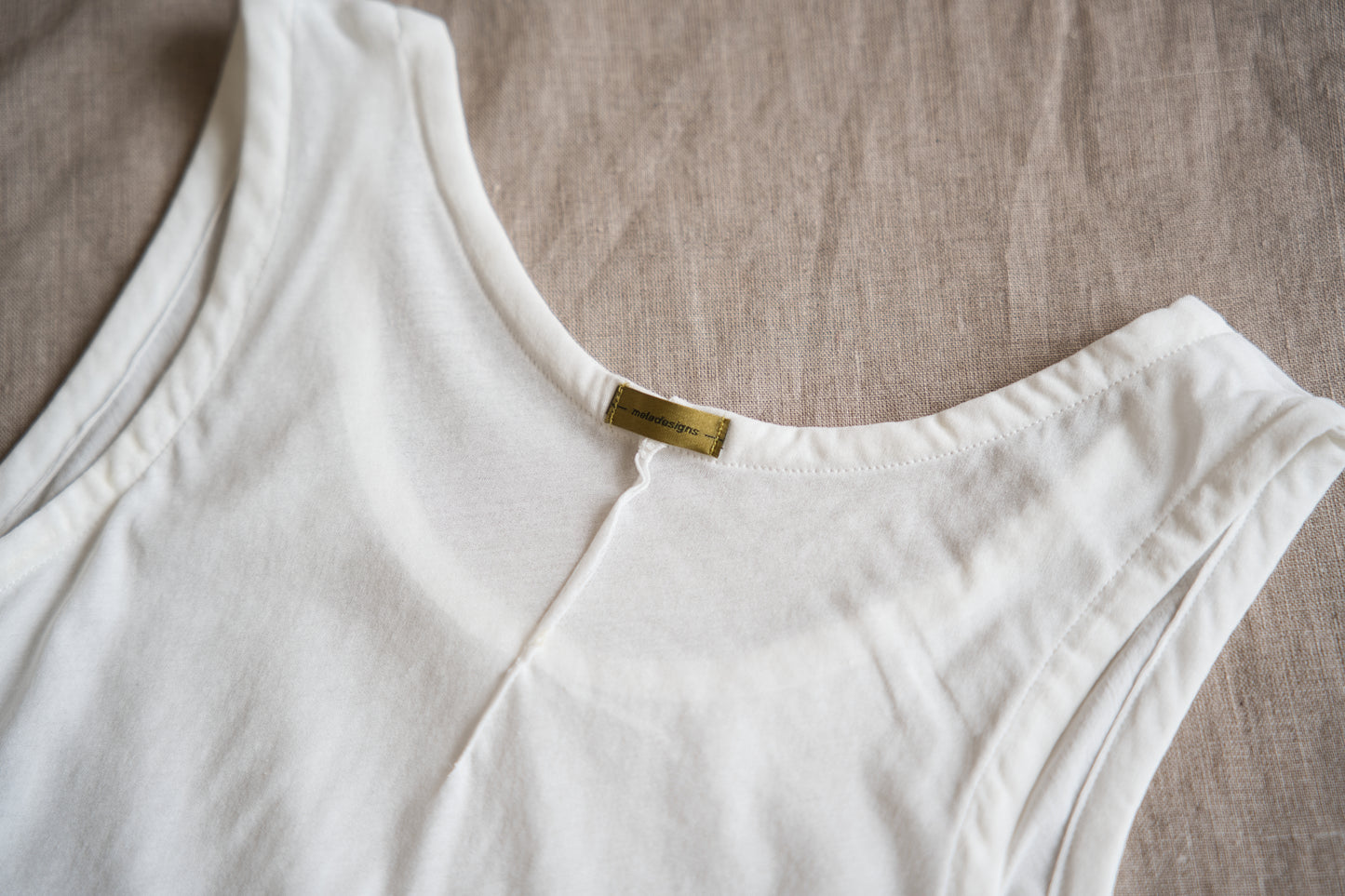 Premium Cotton Tank-Top/Fresh White