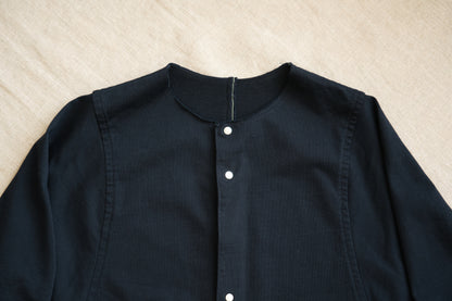 ギャザースリーブドレスコート/Gathered Sleeve Dress Coat/Midnight Navy