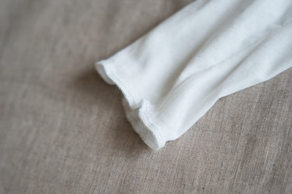 Premium Cotton Crew neck Long-Sleeved T/Fresh White