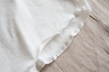Premium Cotton Crew neck Long-Sleeved T/Fresh White