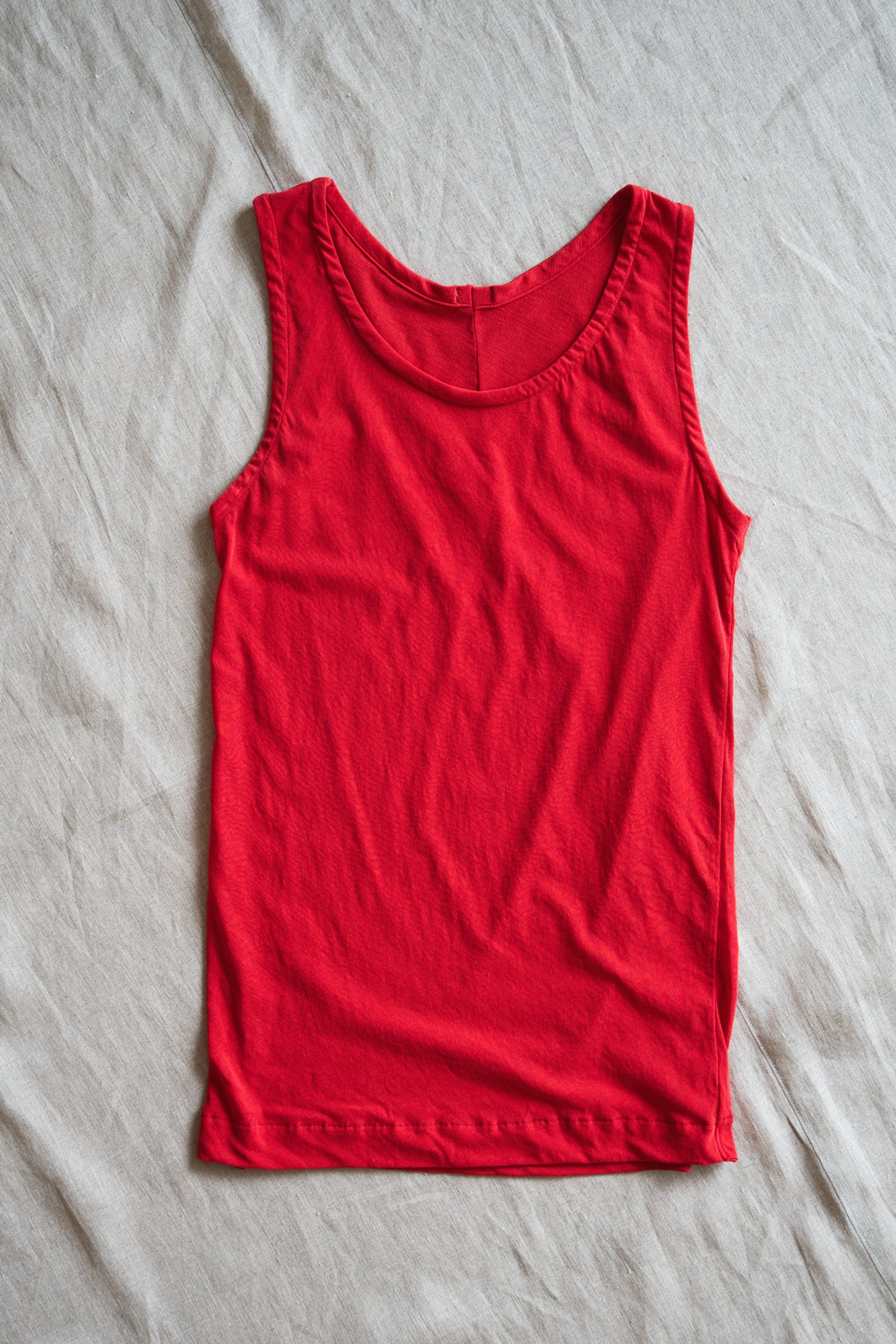 Premium Cotton Tank-Top/Red