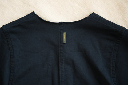 ギャザースリーブドレスコート/Gathered Sleeve Dress Coat/Midnight Navy