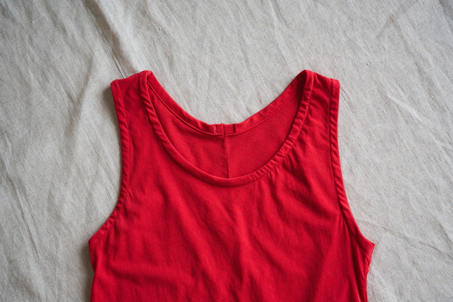 Premium Cotton Tank-Top/Red