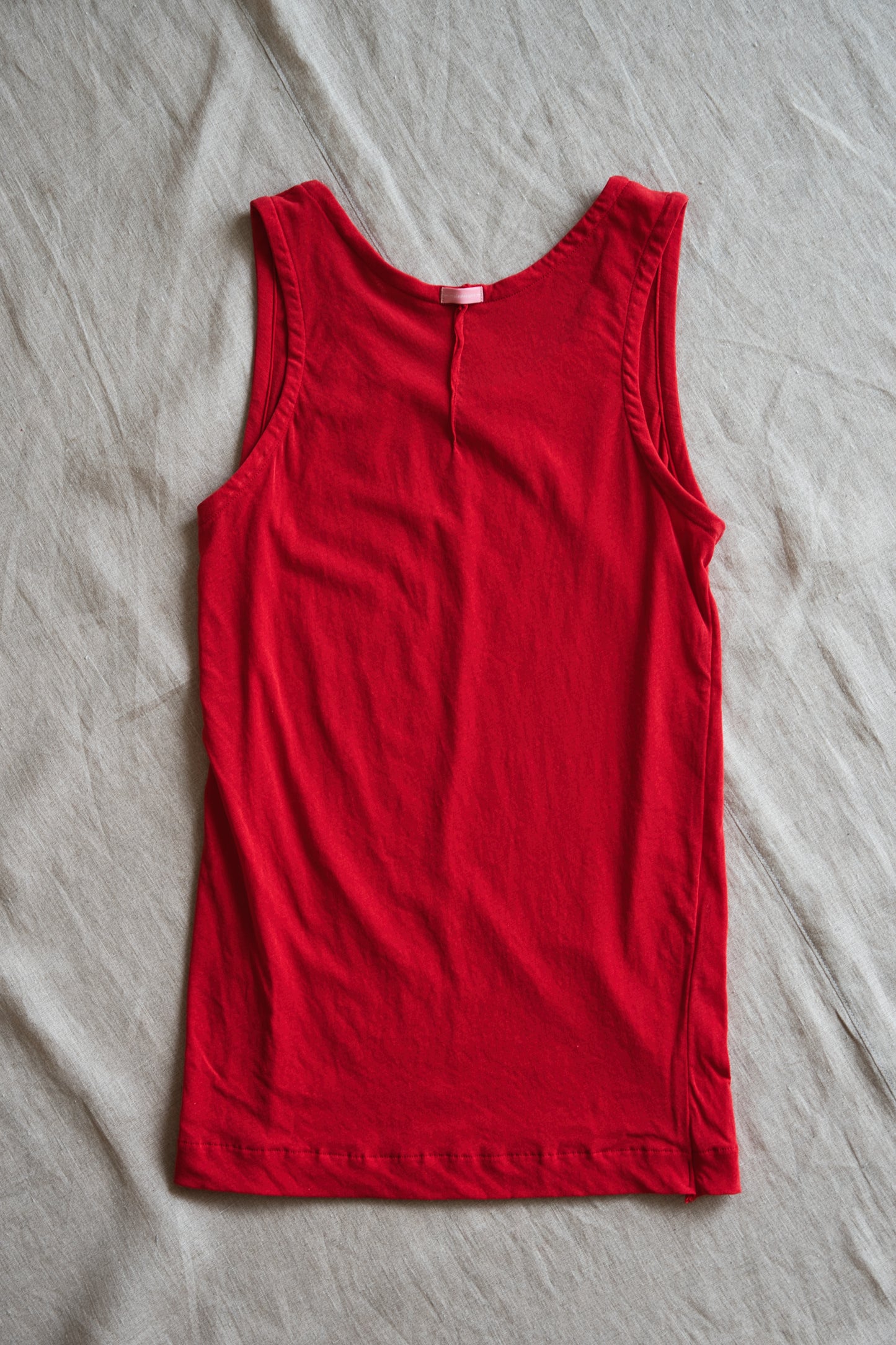 Premium Cotton Tank-Top/Red