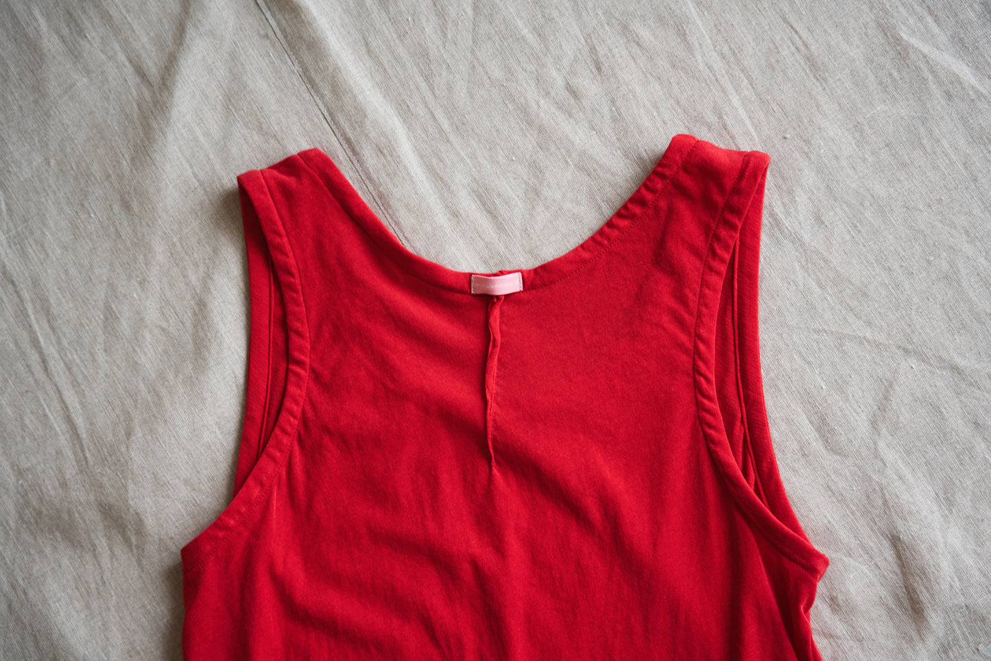 Premium Cotton Tank-Top/Red