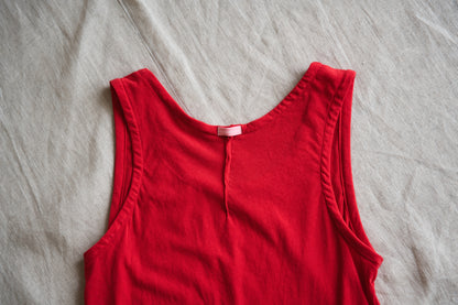 Premium Cotton Tank-Top/Red