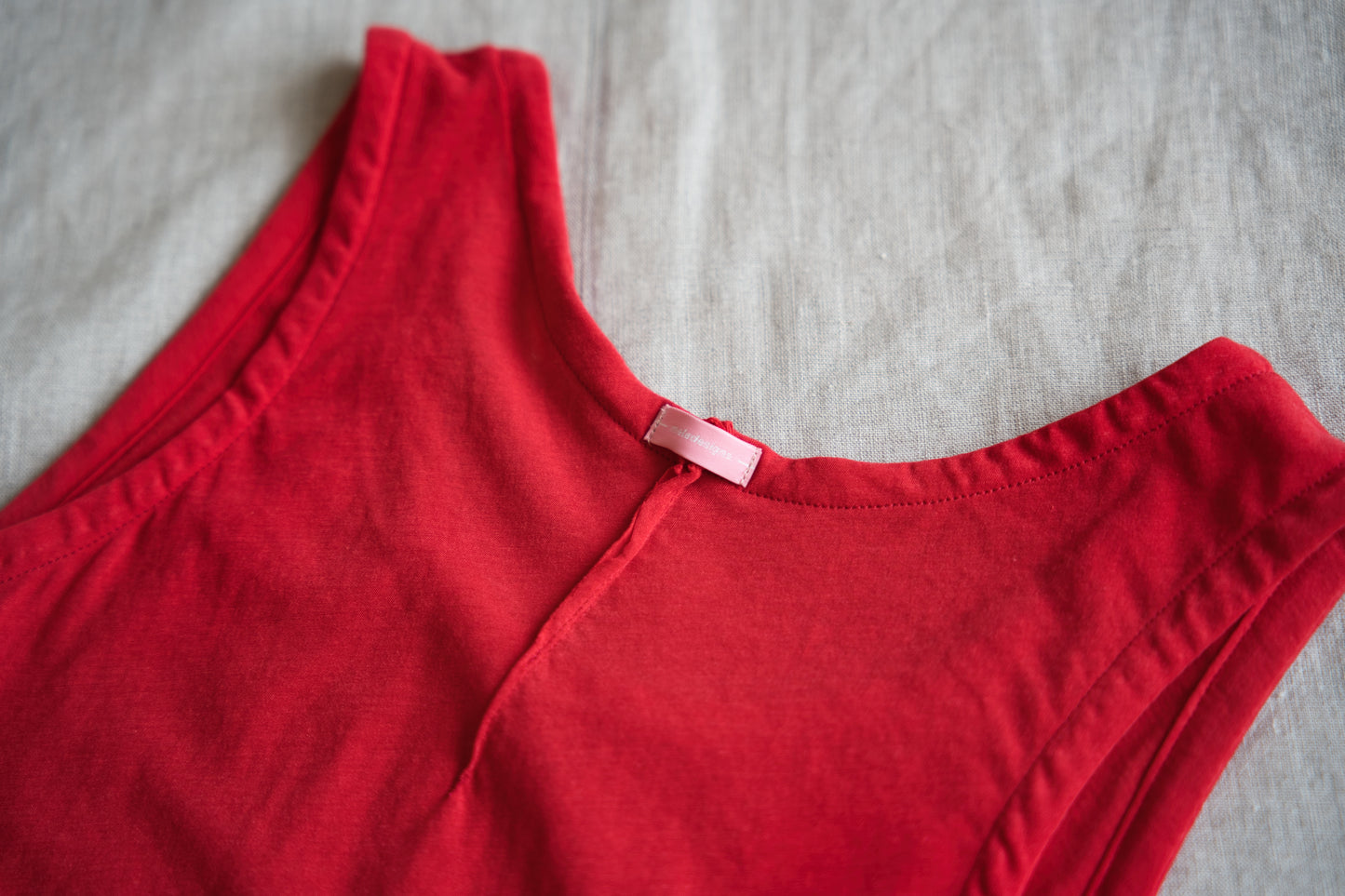 Premium Cotton Tank-Top/Red