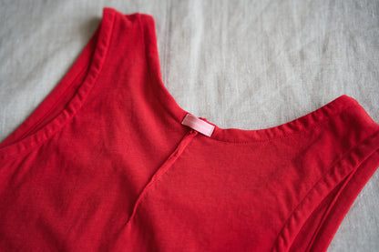 Premium Cotton Tank-Top/Red