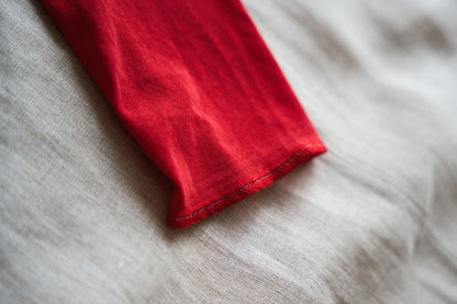 Premium Cotton Crew neck Long-Sleeved T/Red