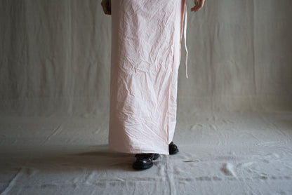 高密度コットンラップスカート/High-density cotton wrap skirt/Clam pink