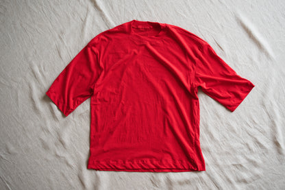 Premium Cotton Crew neck Half-Sleeved T/Red