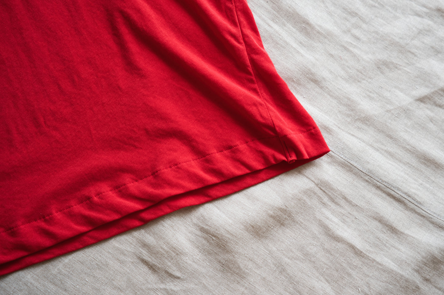 Premium Cotton Crew neck Half-Sleeved T/Red